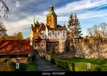 Château Czocha à Sucha, Province de Basse Silésie, Pologne Banque D'Images