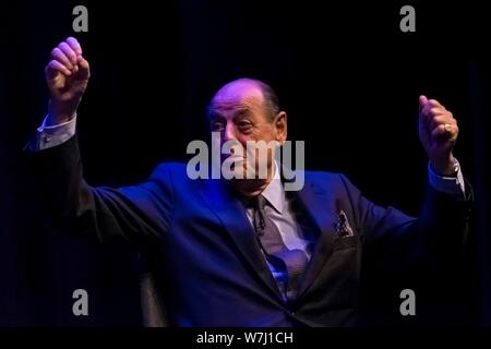 Edinburgh, Ecosse, Royaume-Uni. 6 Aug 2019. Le LBC Iain Dale entrevues pour le ministre de la Défense conservateur, Sir Nicholas Soames, dans le cadre de sa série Parlons tous au Edinburgh Fringe Festival Crédit : Dyson riche/Alamy Live News Banque D'Images