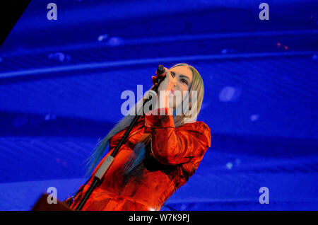 Modène, Italie. 29 juillet, 2019. Loredana Bertè al Radio Bruno Estate Modena (Photo par Enrico Ballestrazzi/Pacific Press) Credit : Pacific Press Agency/Alamy Live News Banque D'Images