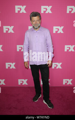 Los Angeles, Californie, USA. Le 06 août, 2019. Andy Serkis, assiste à l'effet FX Networks Starwalk Tapis Rouge à TCA au Beverly Hilton Hotel sur août 06, 2019 à Beverly Hills, Californie. Credit : Faye Sadou/media/Alamy Punch Live News Banque D'Images