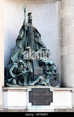 World War 1 Memorial à Liverpool change de presse ont perdu au combat Banque D'Images