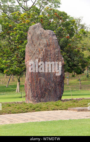 Indira Gandhi Samadhi in a memorial park, Raj Ghat, New Delhi, India Stock Photo