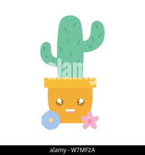 T U V W X Y Z #  et fleurs en pot en céramique kawaii vector illustration design Illustration de Vecteur