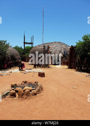 Shakaland Zulu Cultural Village, Eshowe, Kwazulu Natal, Afrique du Sud Banque D'Images