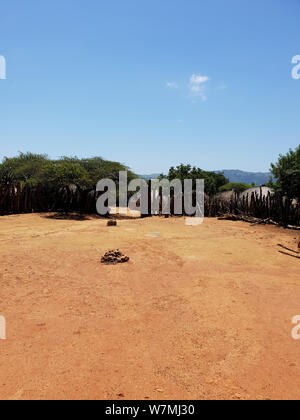 Shakaland Zulu Cultural Village, Eshowe, Kwazulu Natal, Afrique du Sud Banque D'Images