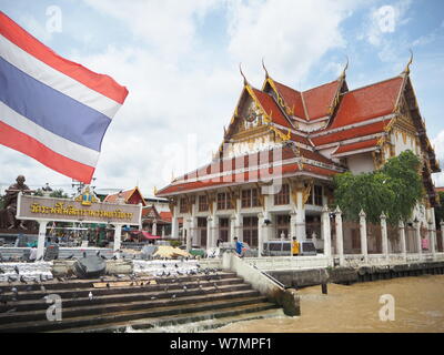Wat Rakhang Kositaram Bangkok Thaïlande Banque D'Images
