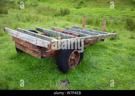Remorque agricole non utilisée sur l'île de Skye, Royaume-Uni Banque D'Images
