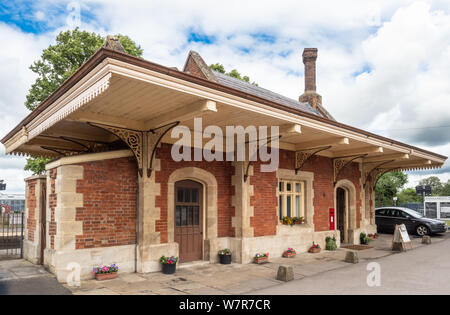 Ancien bureau de vente de billets sur la direction de la Great Western Railway jusqu'à Oxford, Culham, Oxfordshire, UK Banque D'Images