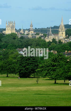 L'Angleterre, Oxford, Cowley Road, Ville de spires, vue d'Oxford centre de South Park. Banque D'Images