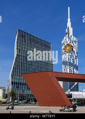 Hôtel Radisson et appartement maison dans l'ancienne université, Batumi, Géorgie, l'Adjarie, Europe Banque D'Images