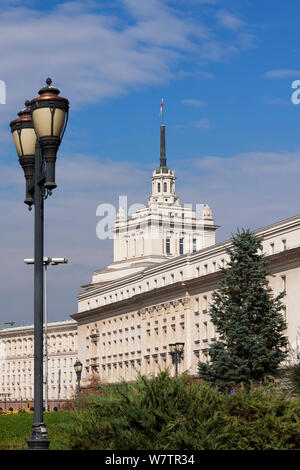 La construction du parti de l'ancien parti communiste de Bulgarie dans le style de classicisme socialiste Banque D'Images