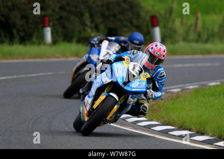 Circuit de Dundrod, Belfast, Irlande du Nord. 7e août 2019. Courses sur route Grand Prix de l'Ulster, jour de pratique ; Lee Johnston est 4e plus rapide au cours de la session d'ouverture du Superbike - éditorial uniquement. Credit : Action Plus Sport/Alamy Live News Banque D'Images