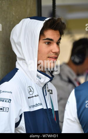 Les pilote de F1 Lance Stroll de Williams est photographié au cours d'une session pratique pour la Formule 1 2017 Grand Prix de Chine au Shanghai International Banque D'Images