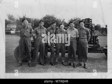 517 ALA TA Artillerie royale au camp d'entraînement annuel 1955 Banque D'Images