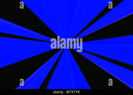 Fond d'radial bleu et noir Banque D'Images