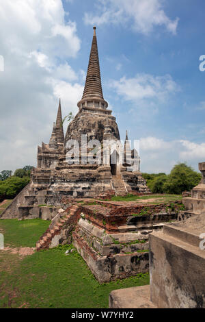 Temple Wat Phra si Samphet à Ayutthaya, Thaïlande, septembre 2014. Banque D'Images