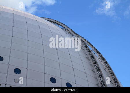 Détail de l'Ericsson Globe de Stockholm, Suède Banque D'Images