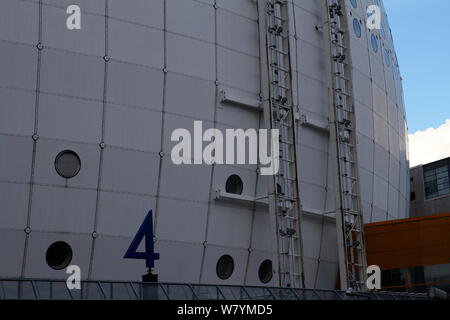 Détail de l'Ericsson Globe de Stockholm, Suède Banque D'Images