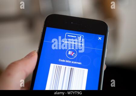 Munich, Allemagne. 07Th Aug 2019. L'app de récupération peut être vu sur un smartphone. Credit : Sina Schuldt/dpa/Alamy Live News Banque D'Images