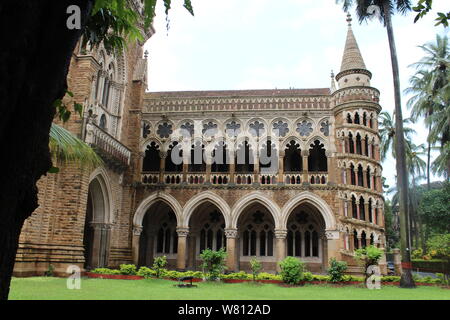 La bibliothèque de l'université de Mumbai, vieux bâtiment en colimaçon Banque D'Images