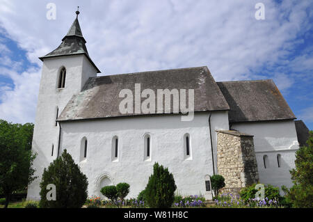 Église réformée du XIIIe siècle, Vizsoly, Borsod-Abaúj-Zemplén, Hongrie, Magyarország, Europe Banque D'Images