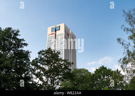 Groupe UBS AG - l'Union de Banques Suisses - Opera Tower, Frankfurt am Main, Allemagne Banque D'Images