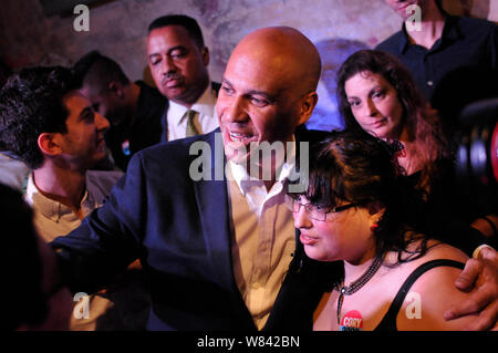 Philadelphia, États-Unis. 07Th Aug 2019. La sénateur Cory Booker (D-NJ), candidat pour l'élection 2020 est titulaire d'un Philadelphie Lieu rassemblement électoral au Fillmore, à Philadelphie, PA., le 7 août 2019. Credit : OOgImages/Alamy Live News Banque D'Images