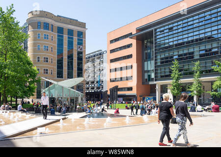 Central Square, Brindleyplace, Westside District, Birmingham, West Midlands, England, United Kingdom Banque D'Images