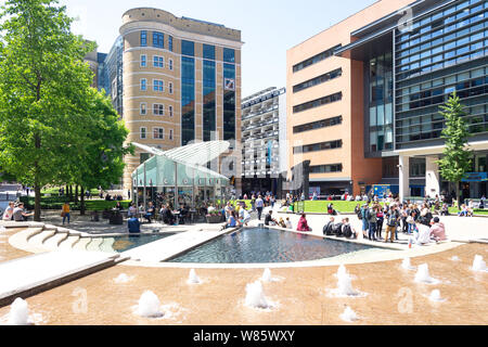 Central Square, Brindleyplace, Westside District, Birmingham, West Midlands, England, United Kingdom Banque D'Images