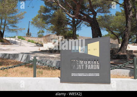 Toulon, France - Jul 01, 2019 : Memorial sur le Mont Faron Banque D'Images