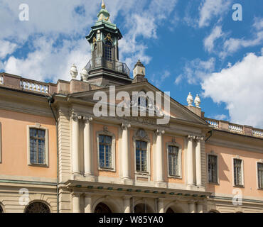 Suède Stockholm.Bourse.1773 1776. La place Stortorget.région connue sous le nom de la Vieille Ville ou Gama Stans. Banque D'Images