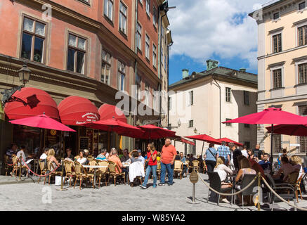 Suède Stockholm.Bourse.1773 1776. La place Stortorget.région connue sous le nom de la Vieille Ville ou Gama Stans. Banque D'Images