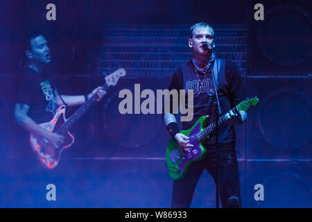8 août 2019, Chula Vista, Californie, États-Unis : BLINK -182 à Île du Nord Credit Union Amphitheatre, à Chula Vista, Californie 07 août 2019 (Image Crédit : © Marissa Carter/Zuma sur le fil) Banque D'Images