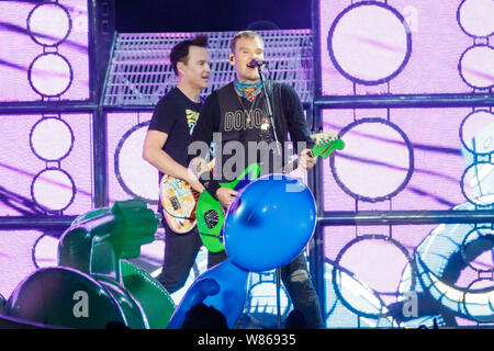 8 août 2019, Chula Vista, Californie, États-Unis : BLINK -182 à Île du Nord Credit Union Amphitheatre, à Chula Vista, Californie 07 août 2019 (Image Crédit : © Marissa Carter/Zuma sur le fil) Banque D'Images