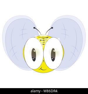 Cute cartoon abeille. vector illustration. Illustration de Vecteur