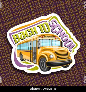 Logo Vector pour les autobus scolaires Illustration de Vecteur