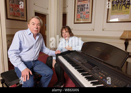 Le compositeur Andrew Lloyd Webber et son frère Julian Lloyd Webber Banque D'Images