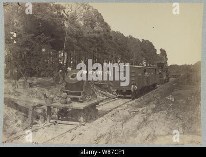 13 inch mortar dictateur devant Petersburg, VA Banque D'Images