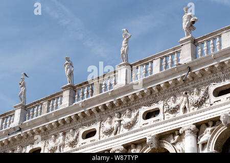 Détail de l'architecture du Palais des Doges, Venise, Italie Banque D'Images