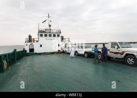 Location de bateau à l'île de Masirah, Oman Banque D'Images