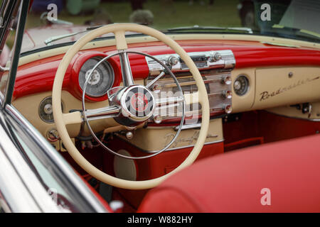 L'intérieur de voitures Buick Roadrunner Banque D'Images