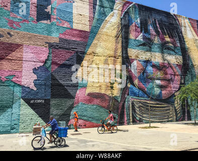 L'appartenance ethnique, l'ART DE RUE , RIO DE JANEIRO Banque D'Images