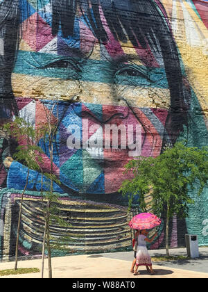 L'appartenance ethnique, MURALE RIO DE JANEIRO Banque D'Images