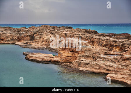 Le mur de Batroun, Liban Banque D'Images