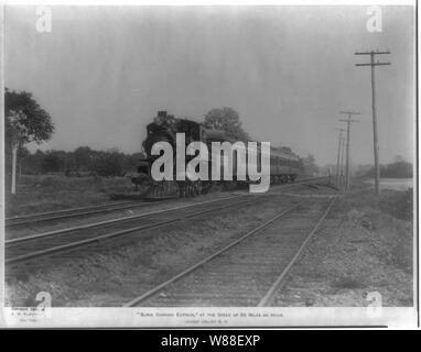 Black Diamond Express, à la vitesse de 55 milles à l'heure. R.R. Lehigh Valley Banque D'Images