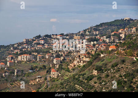 Beit ed-Dine palace dans les montagnes du Liban Banque D'Images