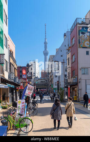 Magasins et restaurants à Asakusa à Tokyo Skytree vers l', Taito,Tokyo, Japon Banque D'Images