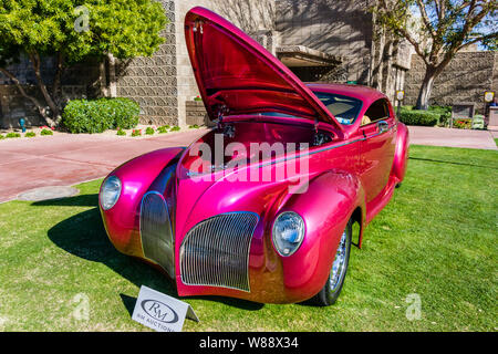 Sotheby's (anciennement RM RM Auctions) 1938 Lincoln Zephyr coupé sur mesure Banque D'Images