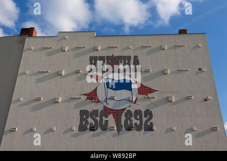 Avec la construction de nids d'oiseaux intégrée sur la façade, Berlin Banque D'Images