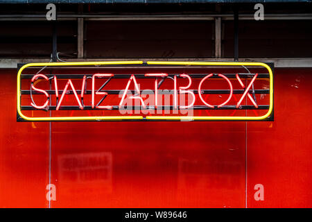 SweatBox Soho sur Ramilles Street Centre de Londres - Londres lui-même les titres les plus gay de sport et un sauna. Banque D'Images